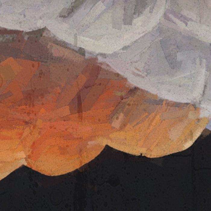 Komar NEU | Digitaldruck Vlies Fototapete - Yellow Cranes - Größe 200 x 250 cm