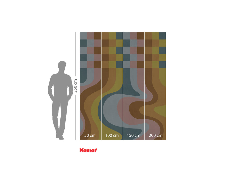 Komar NEU | Digitaldruck Vlies Fototapete - Coloured Honey - Größe 200 x 250 cm