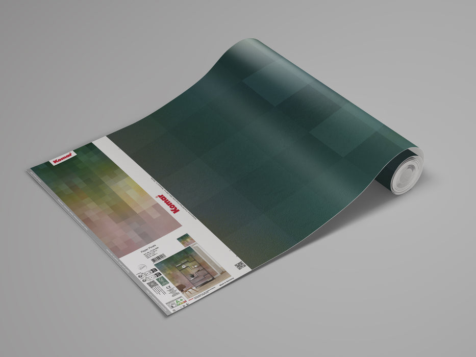 Komar NEU | Digitaldruck Vlies Fototapete - Paper Pixels - Größe 200 x 250 cm