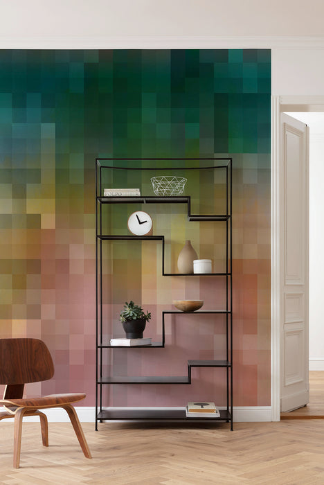 Komar NEU | Digitaldruck Vlies Fototapete - Paper Pixels - Größe 200 x 250 cm