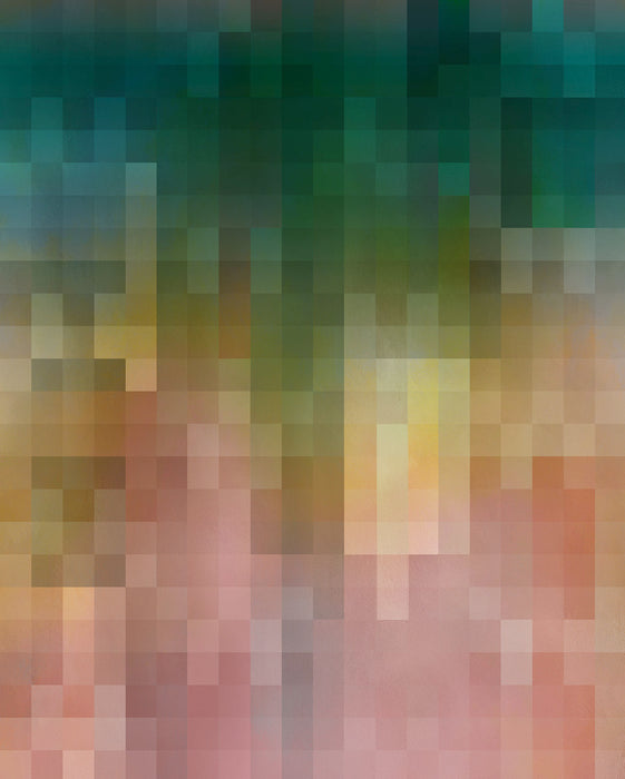 Digitaldruck Vlies Fototapete | Paper Pixels | 200 x 250 cm