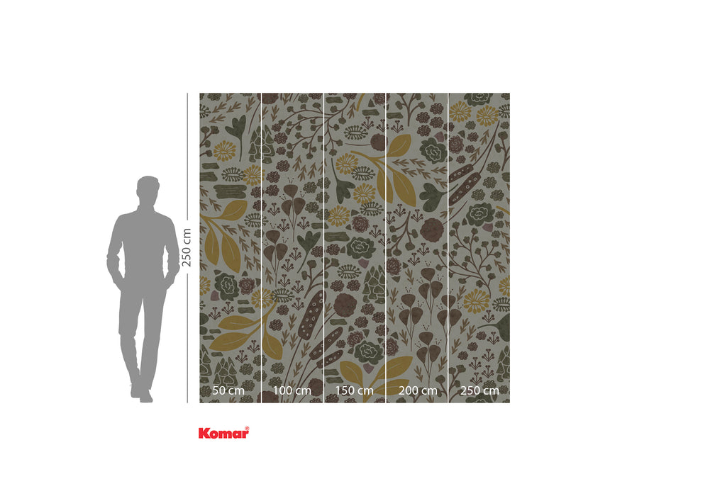 Komar NEU | Digitaldruck Vlies Fototapete - Wild Fields - Größe 250 x 250 cm