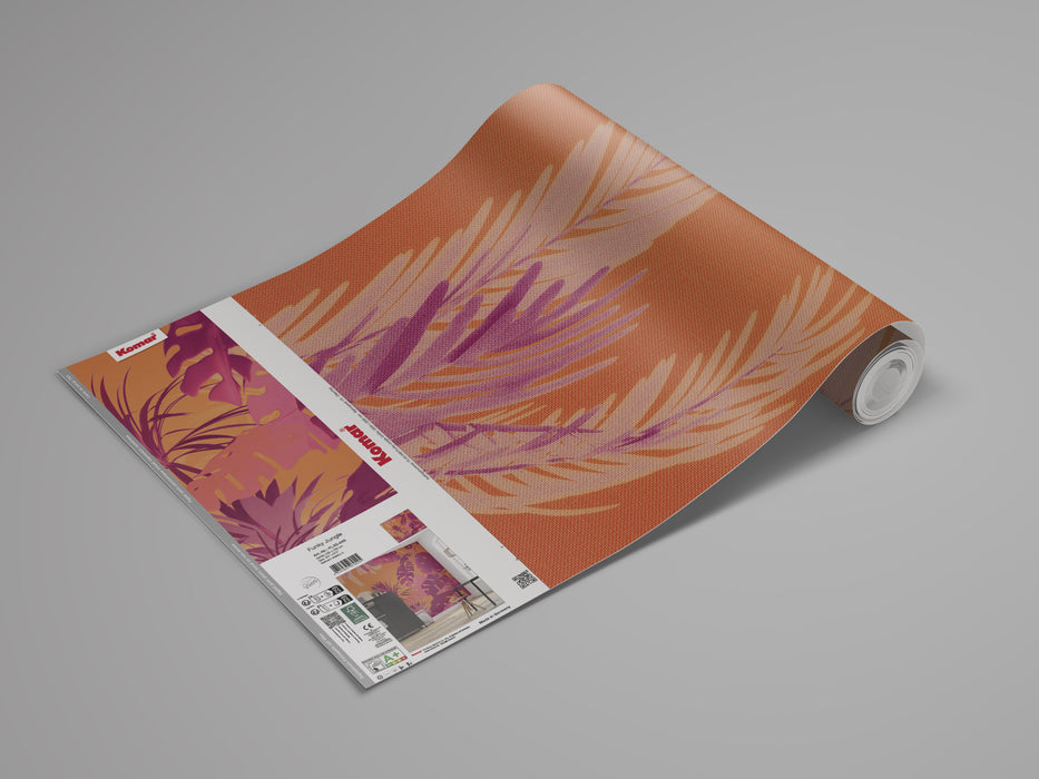 Komar NEU | Digitaldruck Vlies Fototapete - Funky Jungle - Größe 250 x 250 cm