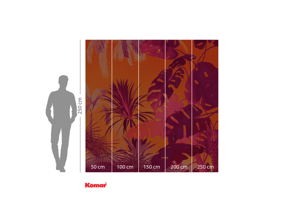 Komar NEU | Digitaldruck Vlies Fototapete - Funky Jungle - Größe 250 x 250 cm