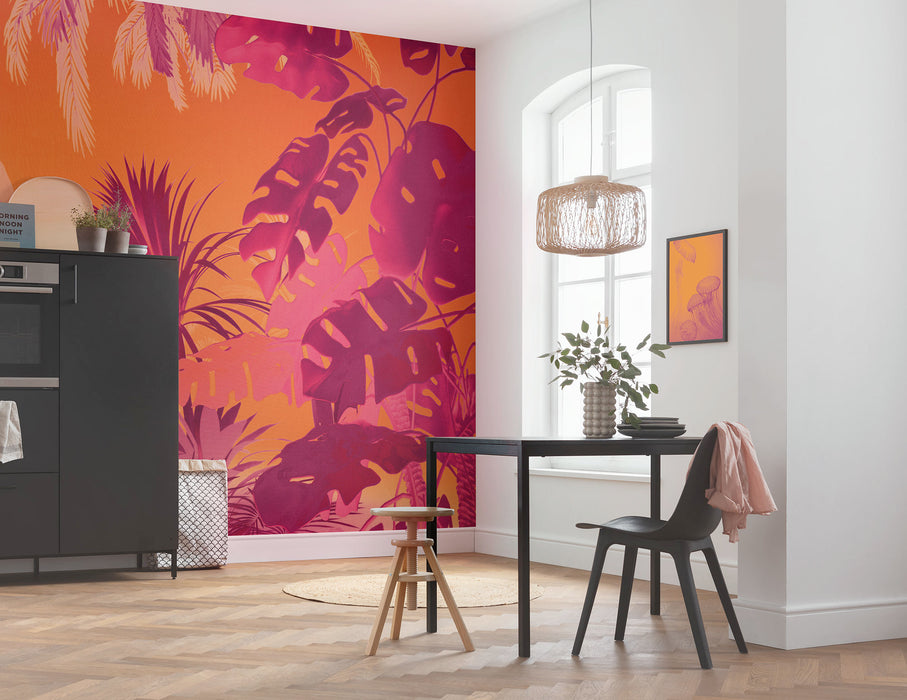 Komar NEU | Digitaldruck Vlies Fototapete - Funky Jungle - Größe 250 x 250 cm