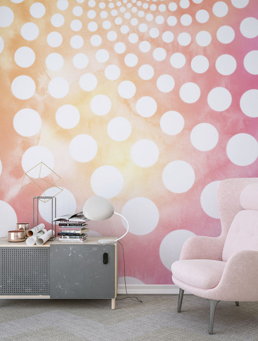 Komar NEU | Digitaldruck Vlies Fototapete - Fibonacci Sunset - Größe 250 x 250 cm