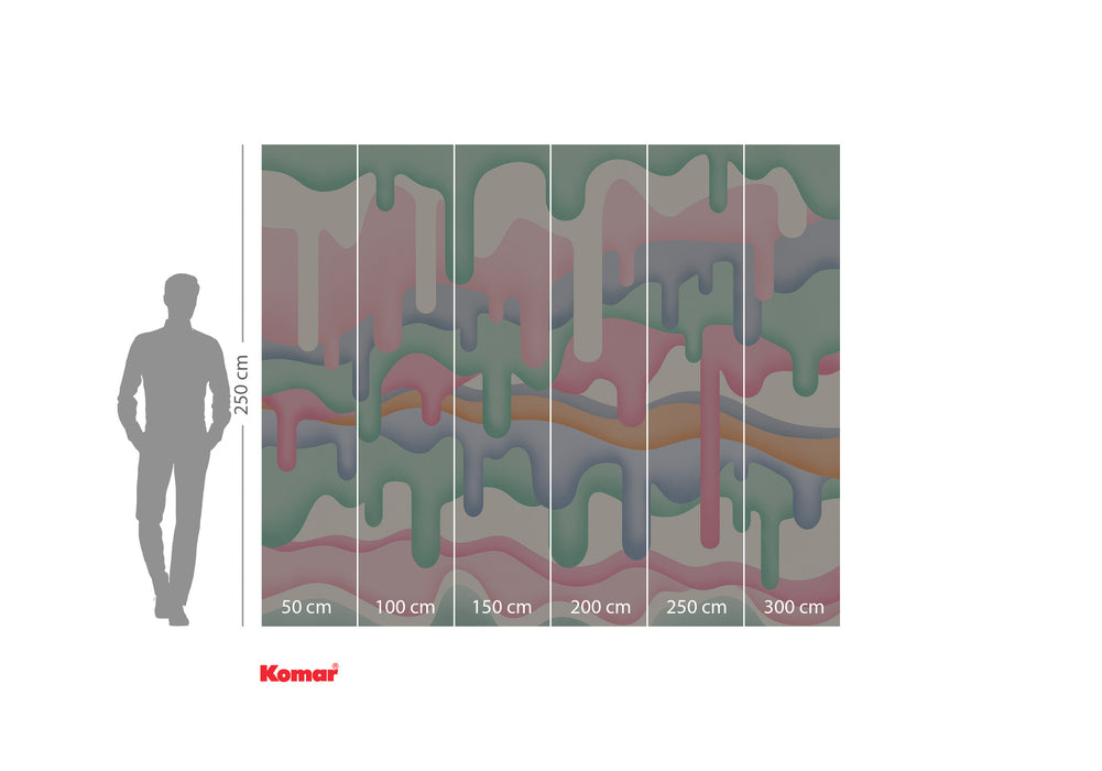 Komar NEU | Digitaldruck Vlies Fototapete - Melt - Größe 300 x 250 cm
