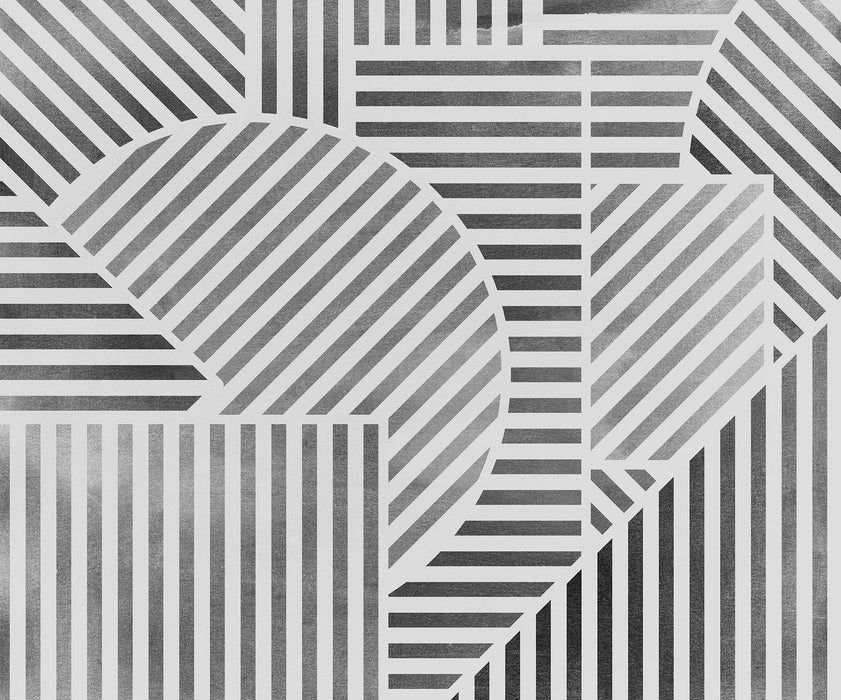 Komar NEU | Digitaldruck Vlies Fototapete - Jeux de Lignes - Größe 300 x 250 cm