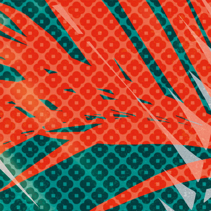 Komar NEU | Digitaldruck Vlies Fototapete - Tropical Trip - Größe 300 x 250 cm