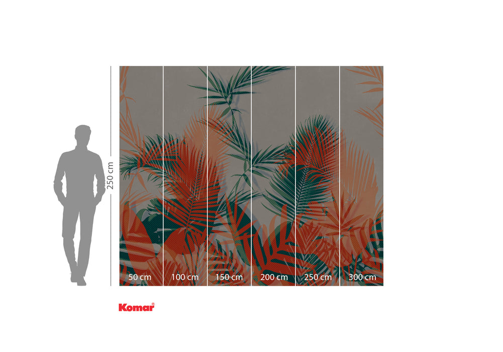 Komar NEU | Digitaldruck Vlies Fototapete - Tropical Trip - Größe 300 x 250 cm
