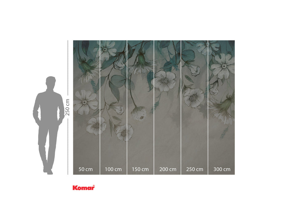 Komar NEU | Digitaldruck Vlies Fototapete - I Fiori - Größe 300 x 250 cm