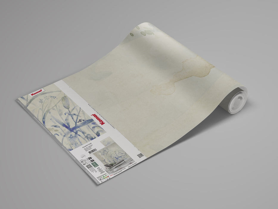 Komar NEU | Digitaldruck Vlies Fototapete - Aquarel-Field - Größe 300 x 250 cm