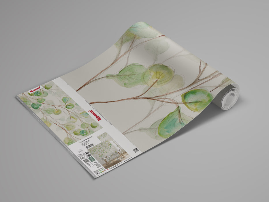 Digitaldruck Vlies Fototapete | Douche de Feuilles | 300 x 250 cm