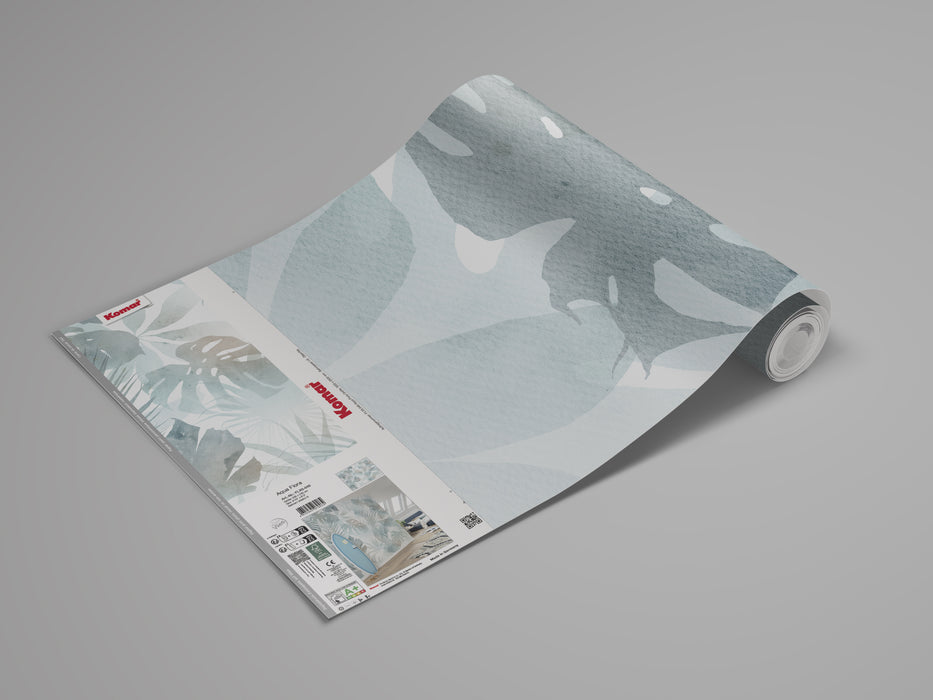 Komar NEU | Digitaldruck Vlies Fototapete - Aqua Flora - Größe 300 x 250 cm