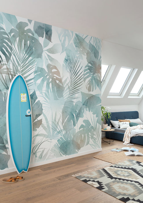 Digitaldruck Vlies Fototapete | Aqua Flora | 300 x 250 cm