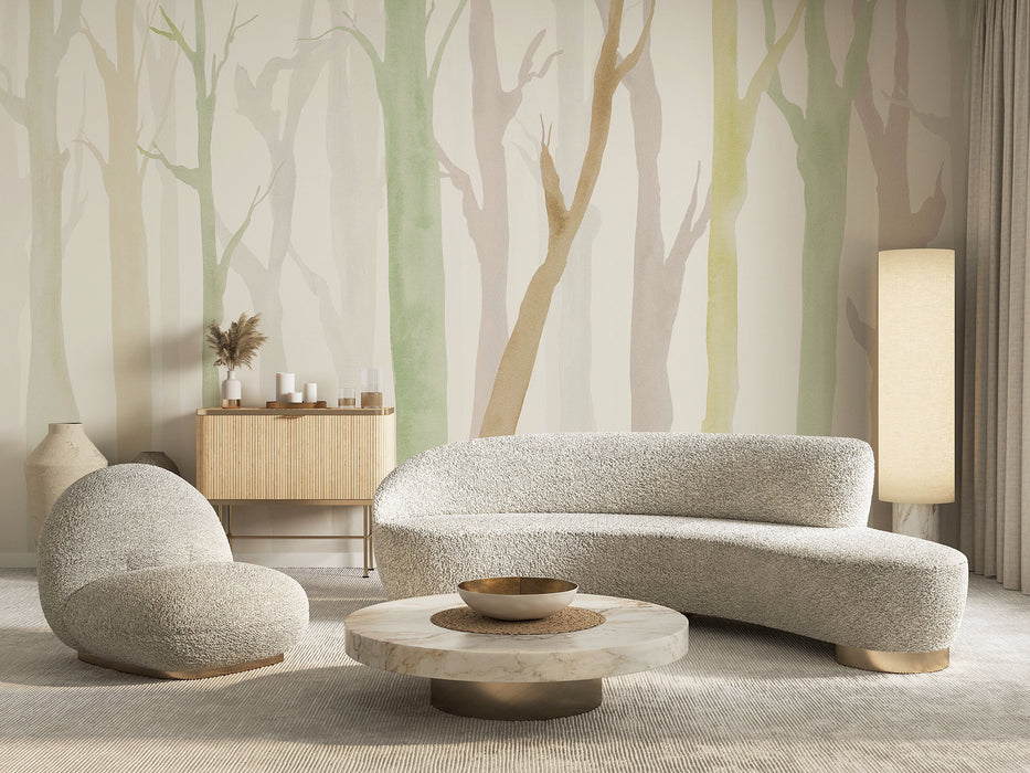 Komar NEU | Digitaldruck Vlies Fototapete - Shadow Woods - Größe 350 x 250 cm