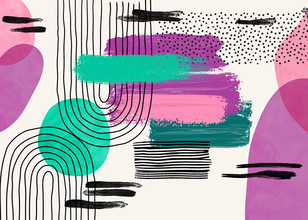 Komar NEU | Digitaldruck Vlies Fototapete - La Boum - Größe 350 x 250 cm