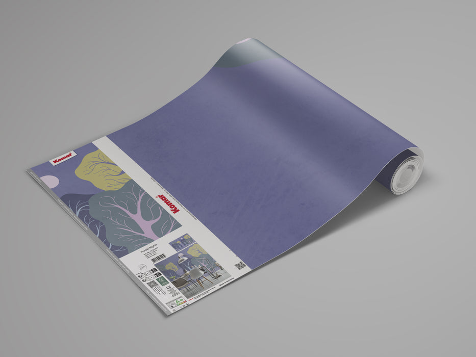 Komar NEU | Digitaldruck Vlies Fototapete - Purple Nights - Größe 350 x 250 cm