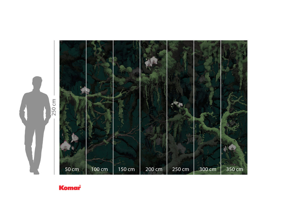 Komar NEU | Digitaldruck Vlies Fototapete - Orch-Idee - Größe 350 x 250 cm