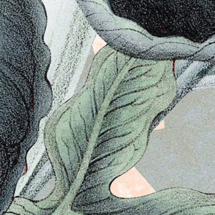 Komar NEU | Digitaldruck Vlies Fototapete - Soft Jungle - Größe 350 x 250 cm