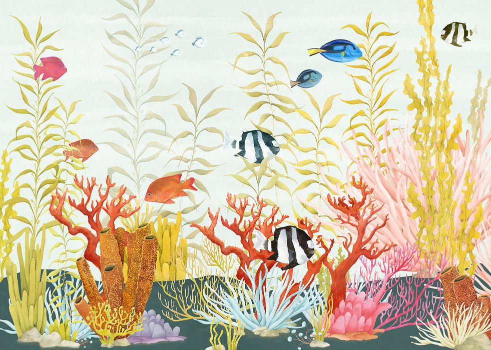 Digitaldruck Vlies Fototapete | Coral World | 350 x 250 cm