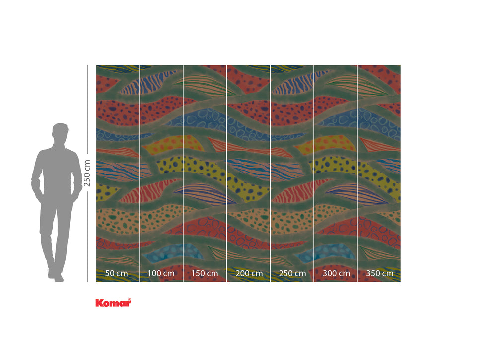 Komar NEU | Digitaldruck Vlies Fototapete - Wave Symphony - Größe 350 x 250 cm
