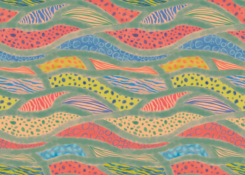 Digitaldruck Vlies Fototapete | Wave Symphony | 350 x 250 cm