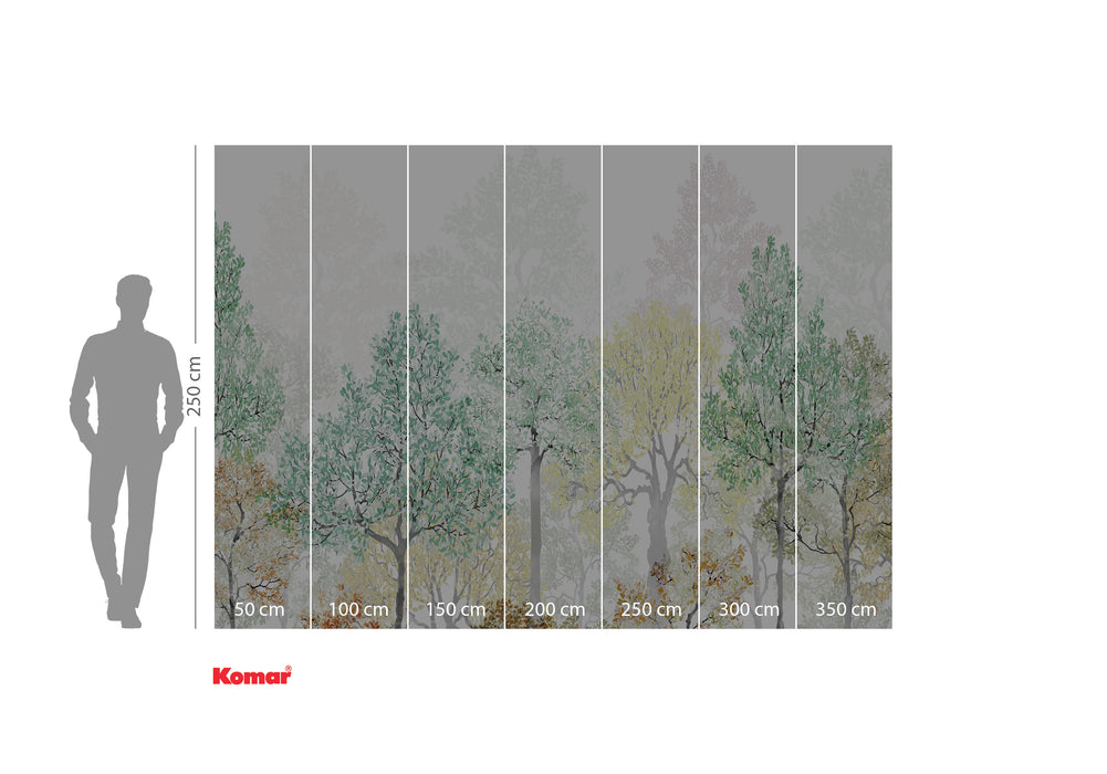 Komar NEU | Digitaldruck Vlies Fototapete - Bright Rainbow - Größe 350 x 250 cm