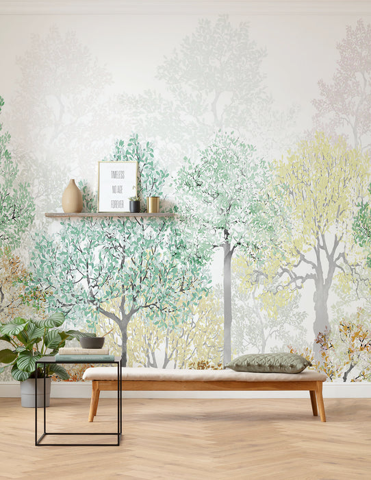 Komar NEU | Digitaldruck Vlies Fototapete - Bright Rainbow - Größe 350 x 250 cm