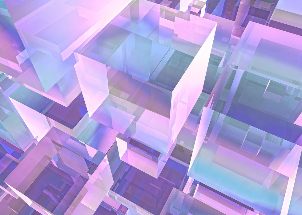Digitaldruck Vlies Fototapete | Holographicubical | 350 x 250 cm