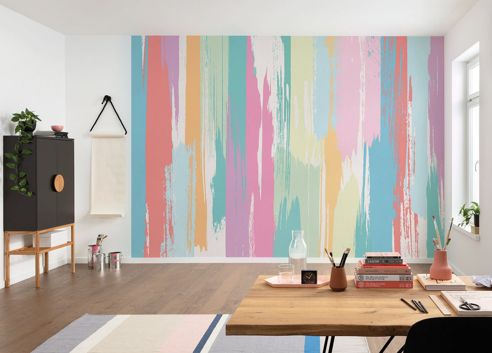 Digitaldruck Vlies Fototapete | Colour Rain | 350 x 250 cm