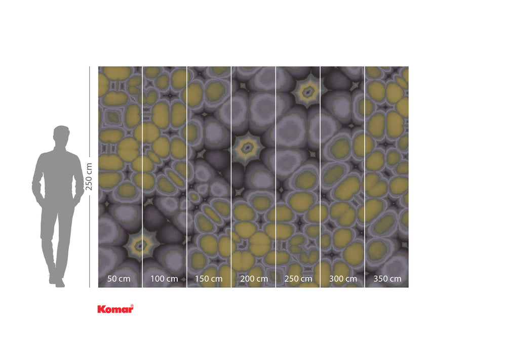 Komar NEU | Digitaldruck Vlies Fototapete - Fractal Flakes - Größe 350 x 250 cm
