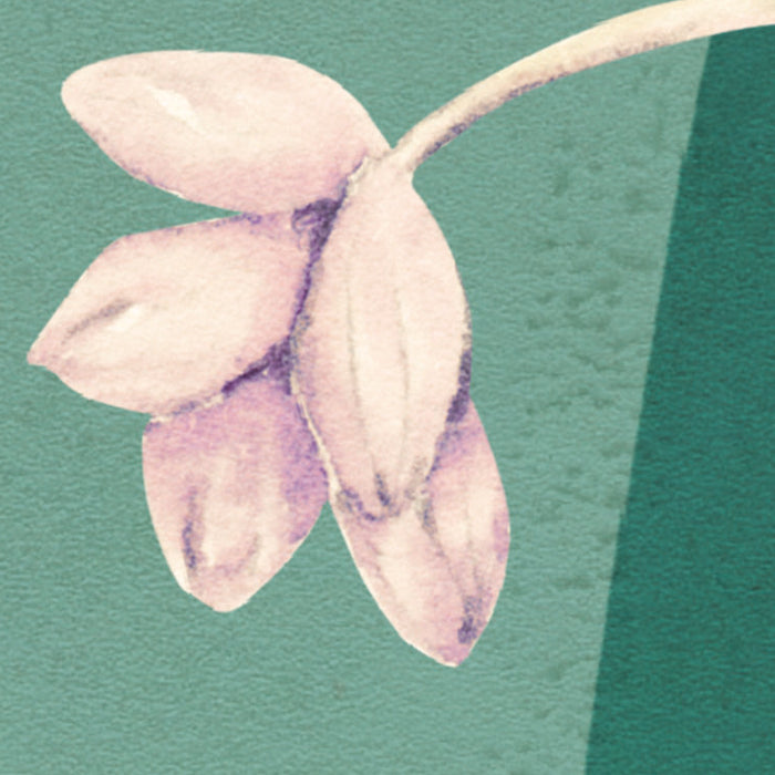 Komar NEU | Digitaldruck Vlies Fototapete - The Flower Duet - Größe 400 x 250 cm