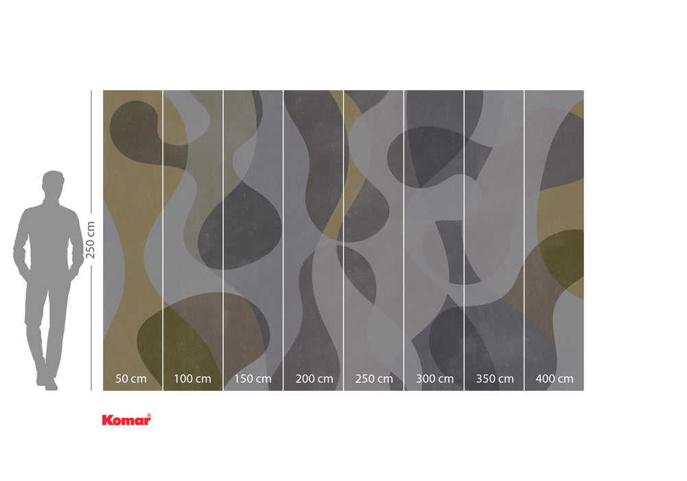 Komar NEU | Digitaldruck Vlies Fototapete - Flux Meditation - Größe 400 x 250 cm