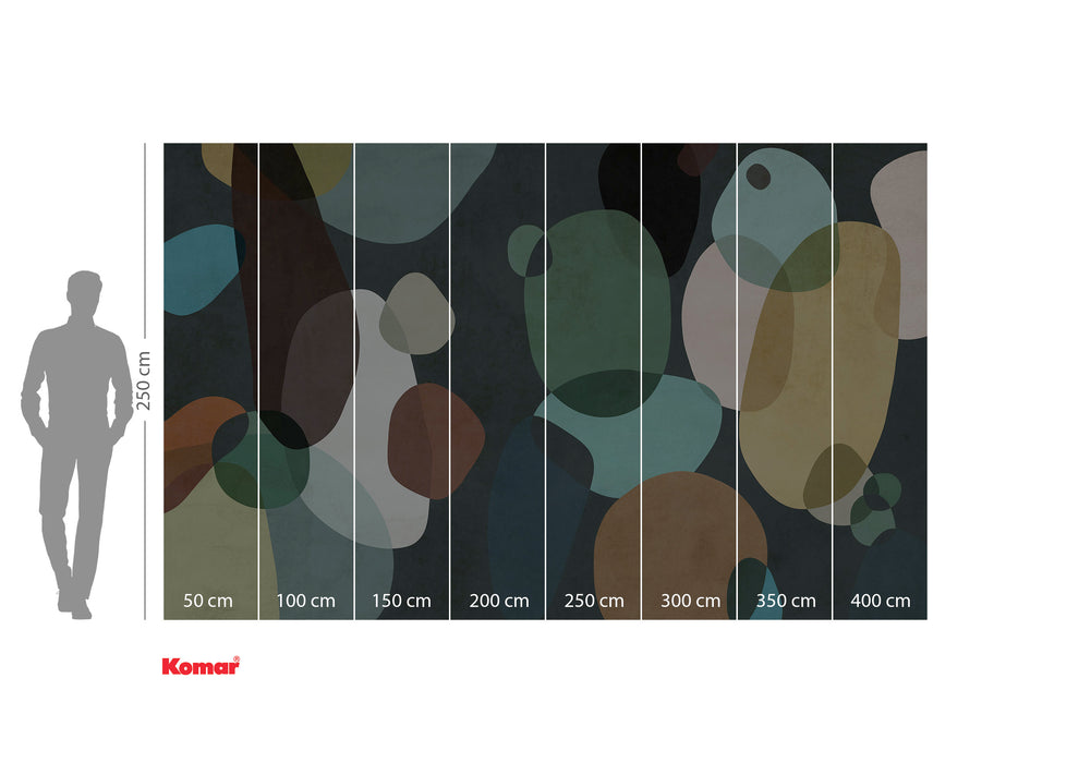 Komar NEU | Digitaldruck Vlies Fototapete - Form Symbiotic - Größe 400 x 250 cm