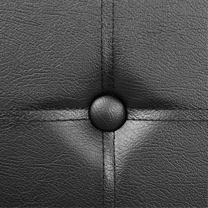 SONGMICS | Sitztruhe 76 cm Kunstleder Schwarz