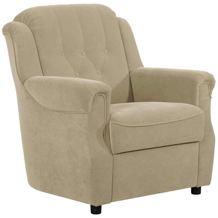 NEU Max Winzer | Freiburg | Sessel | Flockstoff | Füße Kunststoff Schwarz (Gleiter)