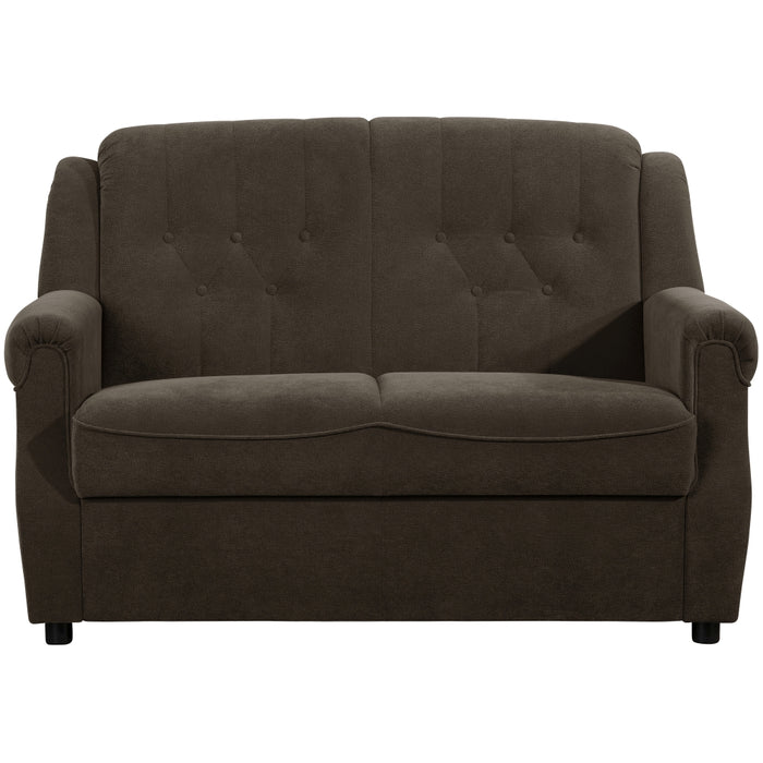 NEU Max Winzer | Freiburg | Sofa | Sofa 2-Sitzer | Flockstoff | Füße Kunststoff Schwarz (Gleiter)