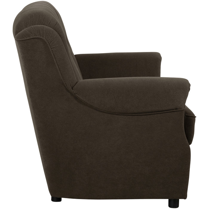 NEU Max Winzer | Freiburg | Sofa | Sofa 2-Sitzer | Flockstoff | Füße Kunststoff Schwarz (Gleiter)