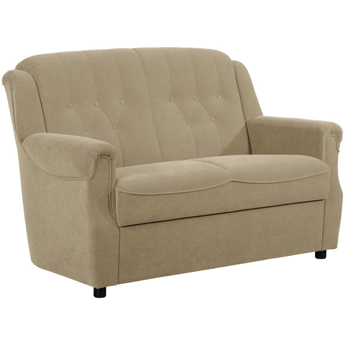 NEU Max Winzer | Freiburg | Sofa | Sofa 2-Sitzer | Flockstoff | Füße Kunststoff Schwarz (Gleiter)