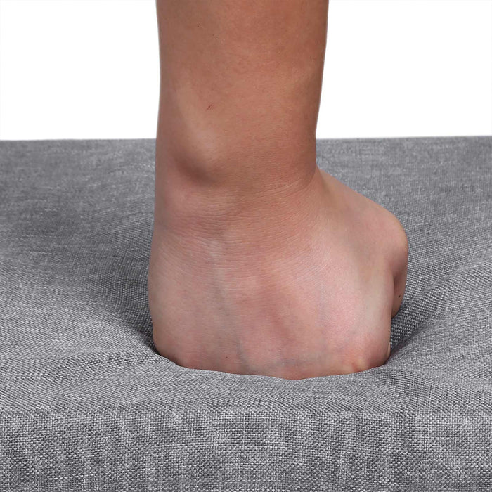 NEU | VASAGLE | Gepolsterte Schuhbank Weiß-Grau