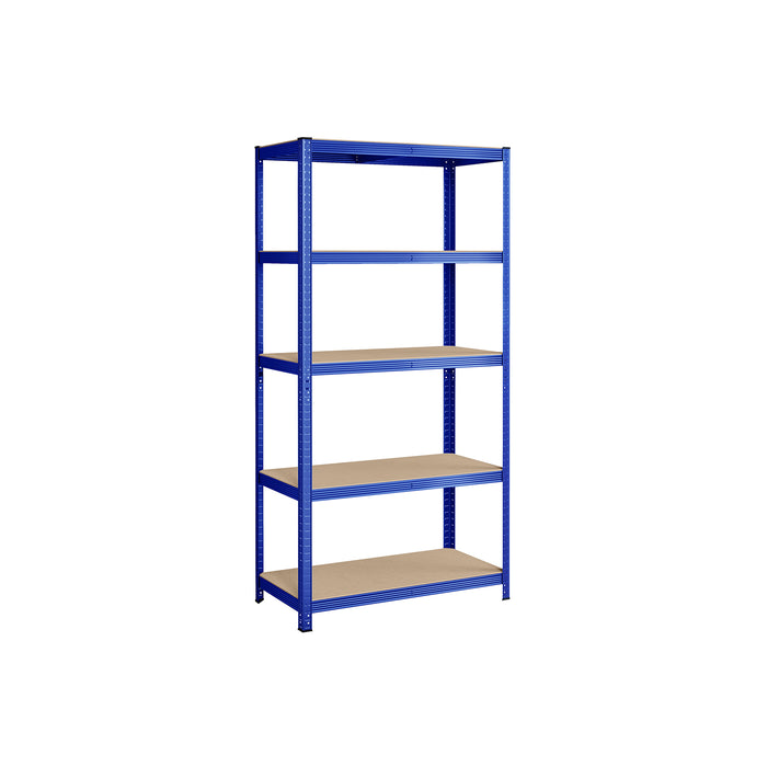 AUSLAUF SONGMICS | 5-Tier Shelving Unit, Steel Shelving Unit for Storage, Tool-Free Assembly, for Garage, Shed, Load Capacity 600 kg, 50 x 100 x 200 cm, Blue GLR050Q01