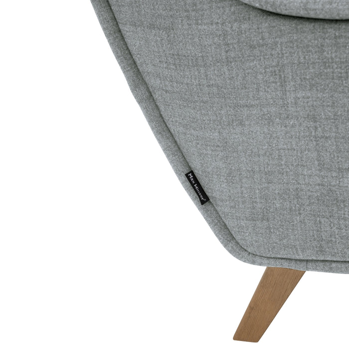 Helga | Sessel | Flachgewebe | Hellgrau