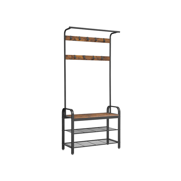 NEU | VASAGLE | Garderobenständer mit 3 Ablagen