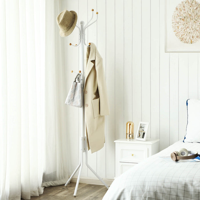 NEU | SONGMICS | Hutständer aus Metall Weiß