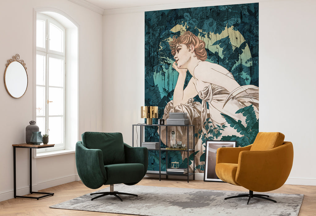 Digitaldruck Vlies Fototapete | Songes Vert | 200 x 280 cm