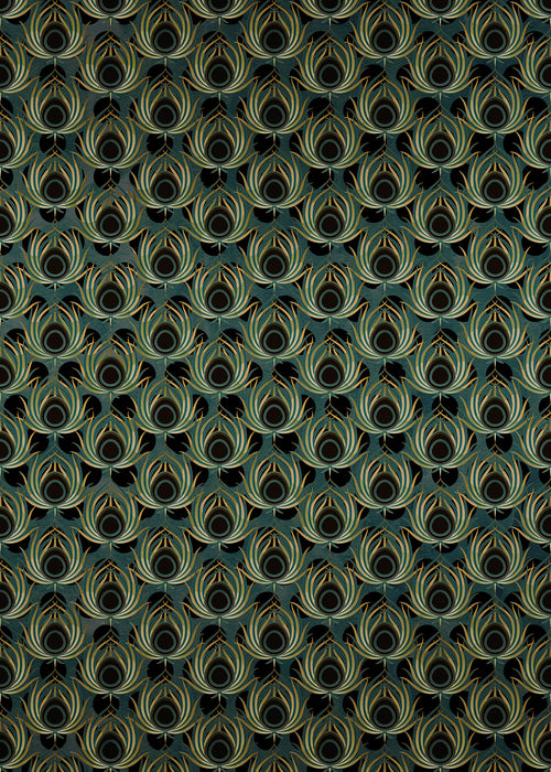 Digitaldruck Vlies Fototapete | Paon Vert | 200 x 280 cm