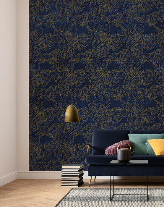 Digitaldruck Vlies Fototapete | Feuille d'Or | 200 x 280 cm