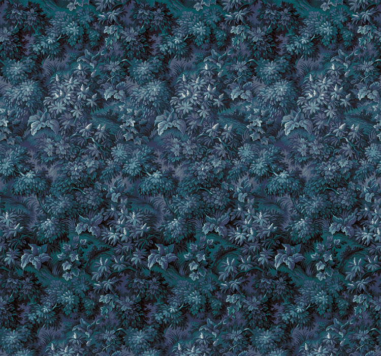 Digitaldruck Vlies Fototapete | Botanique Bleu | 300 x 280 cm
