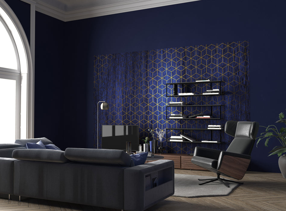 Digitaldruck Vlies Fototapete | Mystique Bleu | 400 x 280 cm